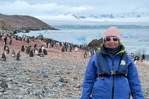 Jennifer with  Penguins
